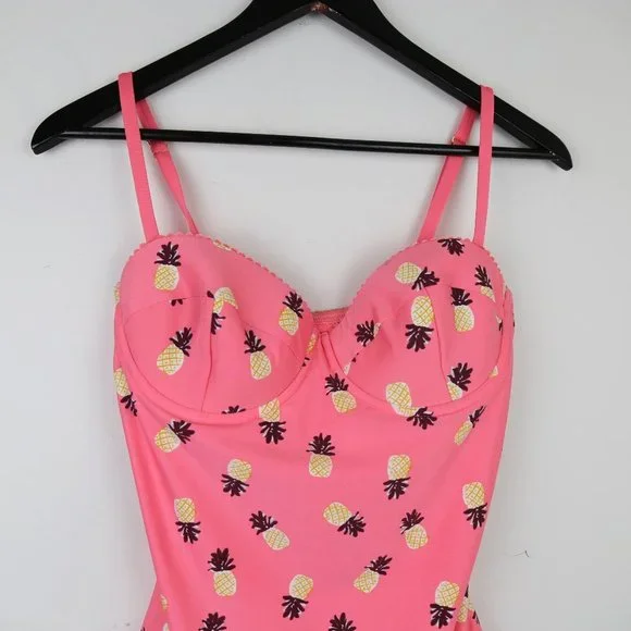 Kate Spade Apricot Sorbet Laniakea Beach One Piece Swimsuit Size Large - Picture 4 of 10